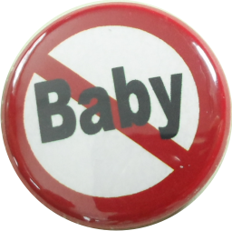 Baby verboten Button